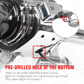 Handlebar switch housing for 96-13 XL 08-12 XR 96-11 Dyna Softail 96-13 Road King Harley Davidson chrome #70222-96B
