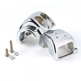 Handlebar switch housing for 96-13 XL 08-12 XR 96-11 Dyna Softail 96-13 Road King Harley Davidson chrome #70222-96B