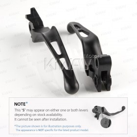 short slotted cut hand control levers all matt black compatible with Harley Davidson  '96-'03 XL '96-'17 Dyna®  '96-'14 Softail® and '96-'07 Touring models