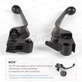 Edge cut hand control levers black and silver compatible with Harley Davidson   '96-'03 XL '96-'17 Dyna®  '96-'14 Softail® and '96-'07 Touring models