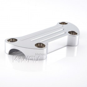 Motorcycle Upper Riser Handlebar Top Clamp chrome compatible with Harley