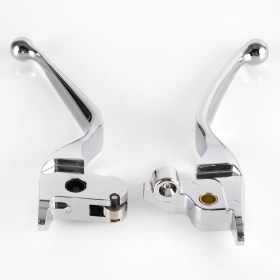 brake clutch hand control levers chrome compatible with harley davidson '14-'16 Touring models
