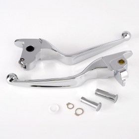 brake clutch hand control levers chrome compatible with harley davidson '14-'16 Touring models