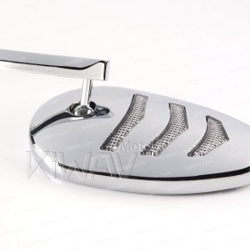 Arrow chrome LED mirrors compatible with Harley Davidson