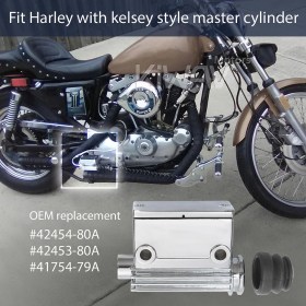 Harley Rear Brake Kelsey style aftermarket Master Cylinder 3/4 inch