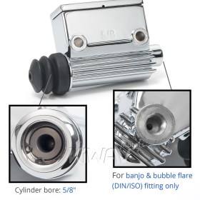 Harley Rear Brake Kelsey style Master Cylinder 5/8 inch