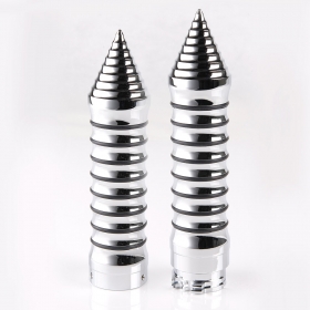 Drill handlebar Grips chrome compatible with Harley Davidson